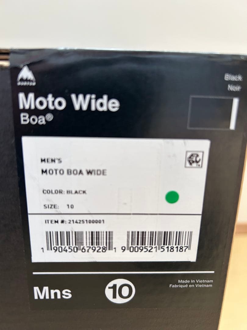 22-23 バートン ブーツ メンズMOTO BOA Wide モトボア ワイド