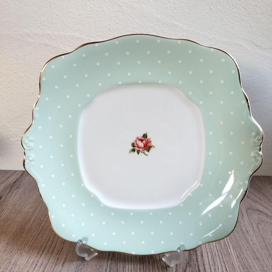 希少✨ロイヤルアルバート ポルカローズ スクエアトレイ BBプレート