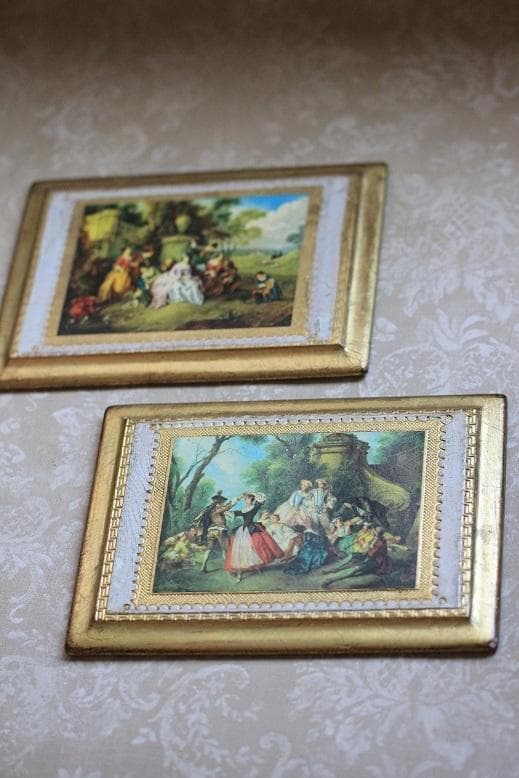 【セール中】1950-1960年代ヴィンテージロマンチックイタリアン木板セット