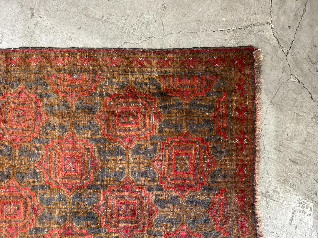 【60's Vintage rug】183×118cm　トルクメン族　アリホジャ