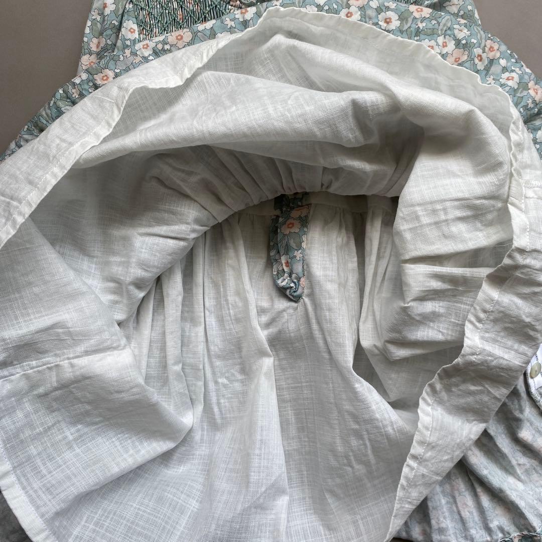 Kidiwi 花柄　スモッキング　ワンピース　3a