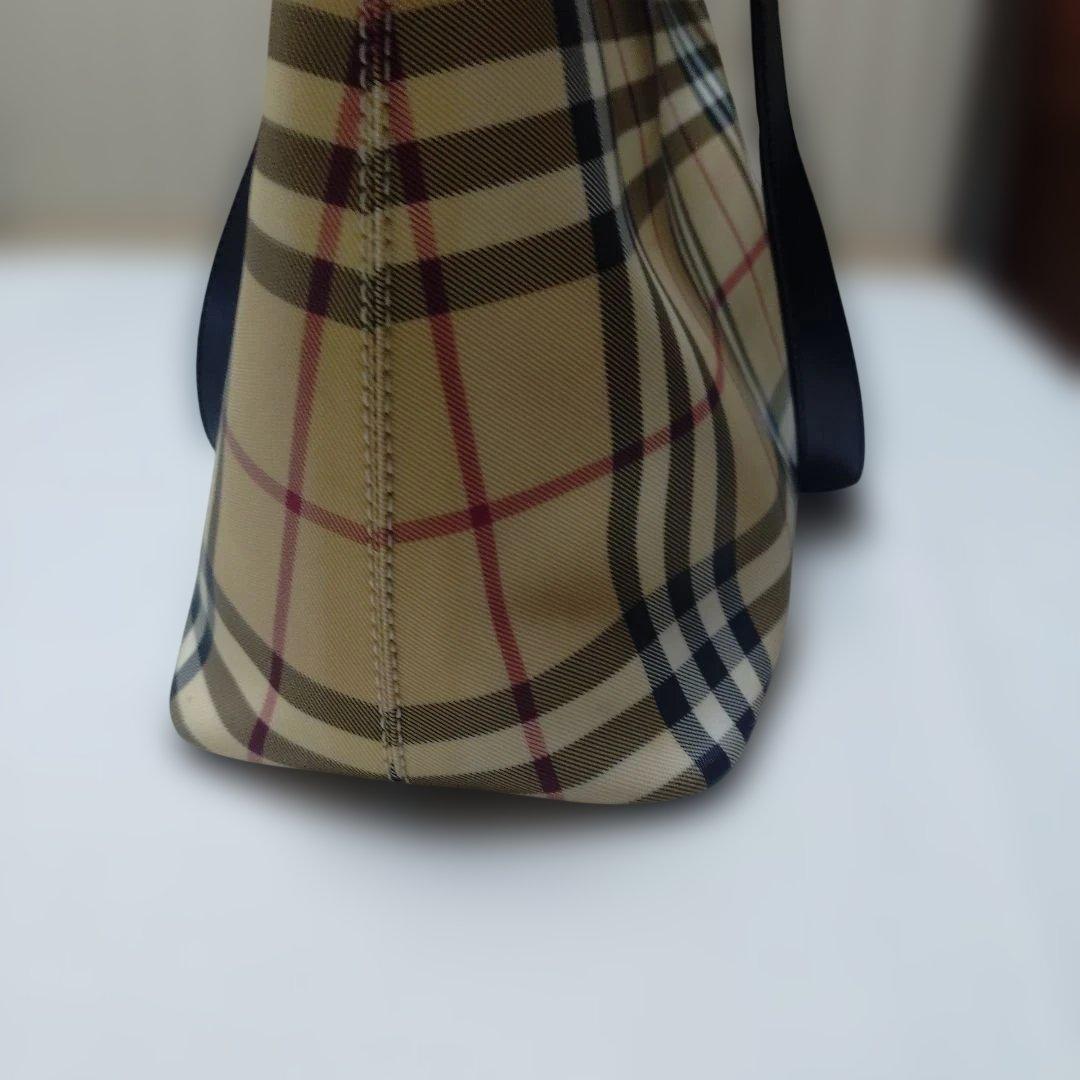 美品 ＢＵＲＢEＲＲY ノバチェックトートバッグ