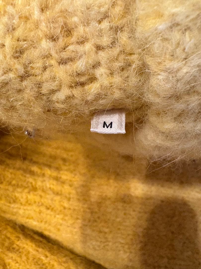 SUNFLOWER イエロー ジッパーカーディガン