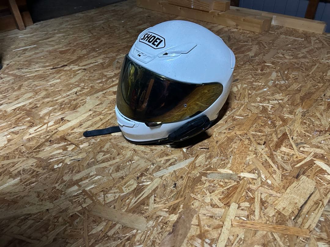 SHOEI フルフェイスヘルメット ホワイト ミラーシールドZ-7 ビーコム付き