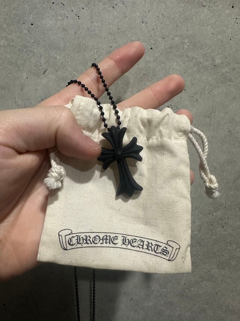 CHROME HEARTS ラバーネックレス　ブラック