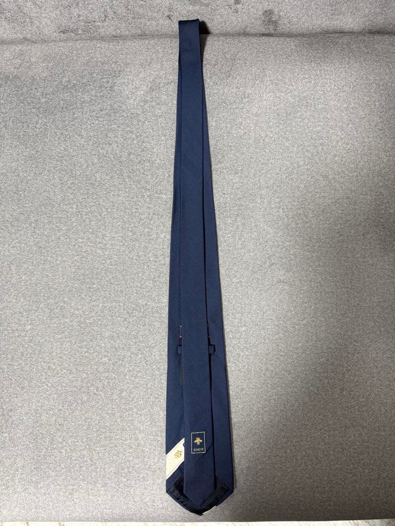 GUCCI シルク ネイビータイ