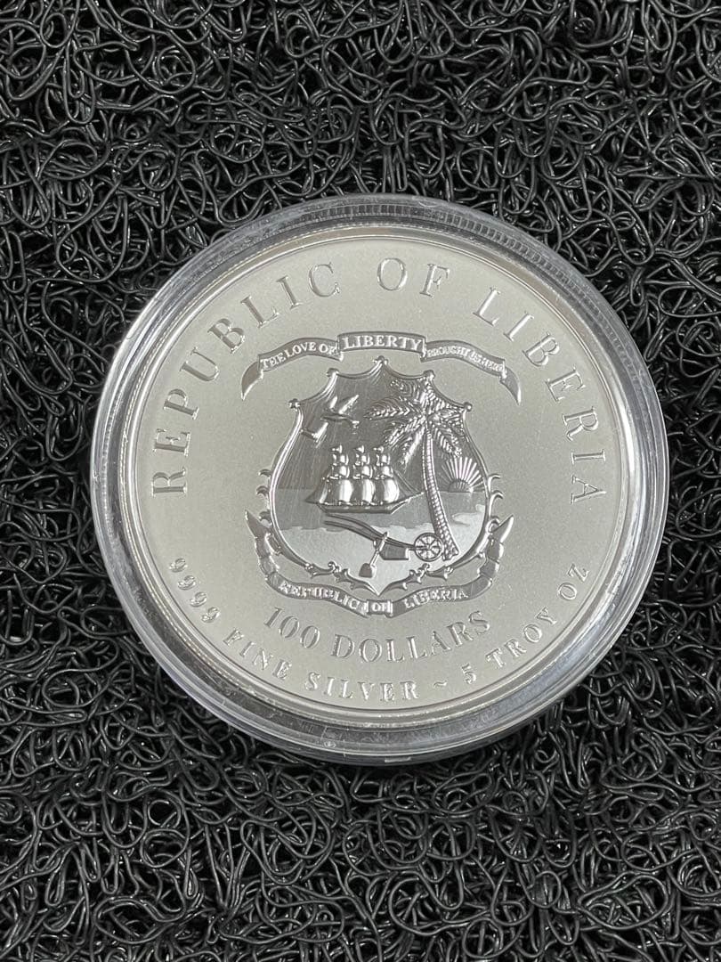 2024年 リベリア「指揮官シリーズ・エルナン コルテス」純銀 5オンス 銀貨