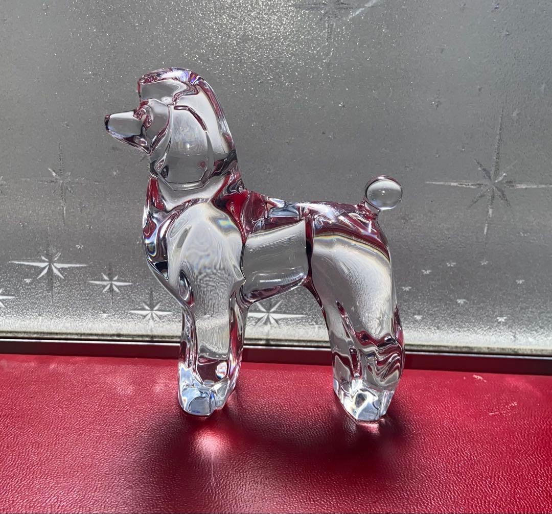 バカラ プードル　フィギュリン　置物