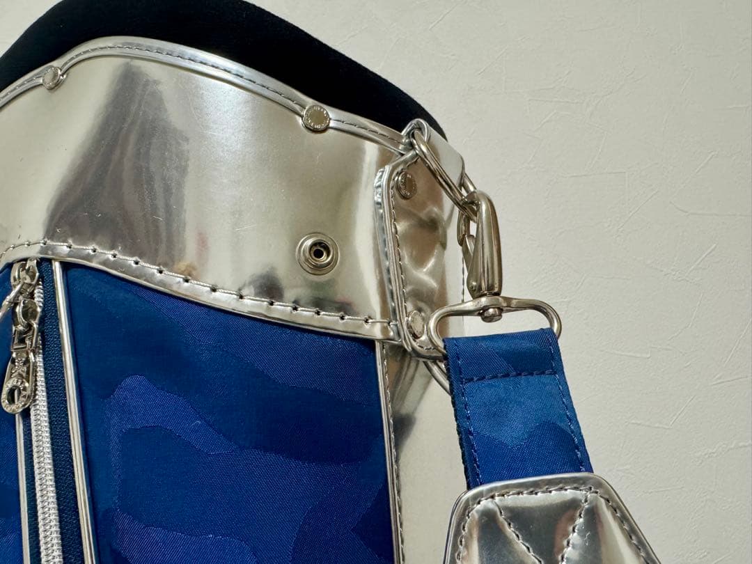 【激レア品】MARK&LONA キャディバッグ マーク&ロナ　ネイビー　カモフラ