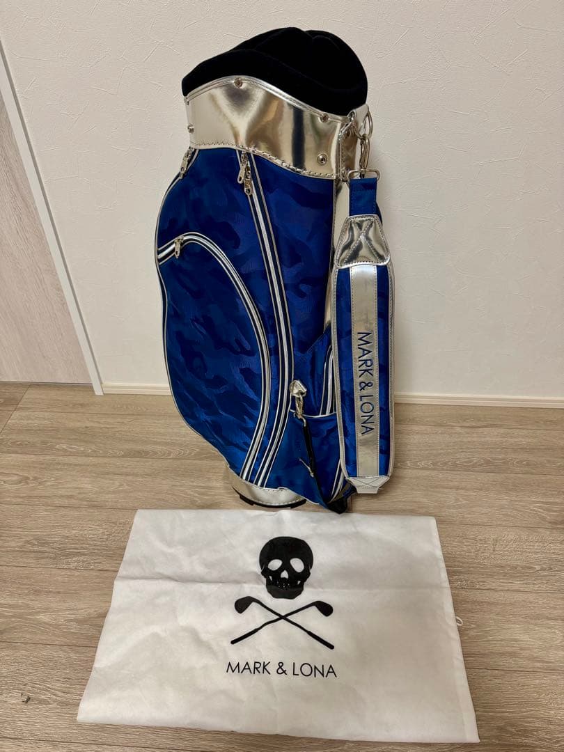 【激レア品】MARK&LONA キャディバッグ マーク&ロナ　ネイビー　カモフラ