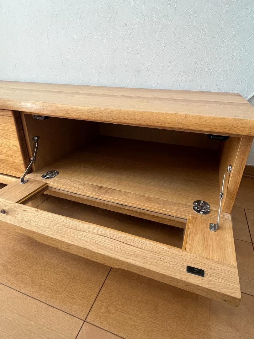 起立木工　KIRITSU MOKKO　無垢　TV台　ローボード　引き出し付き