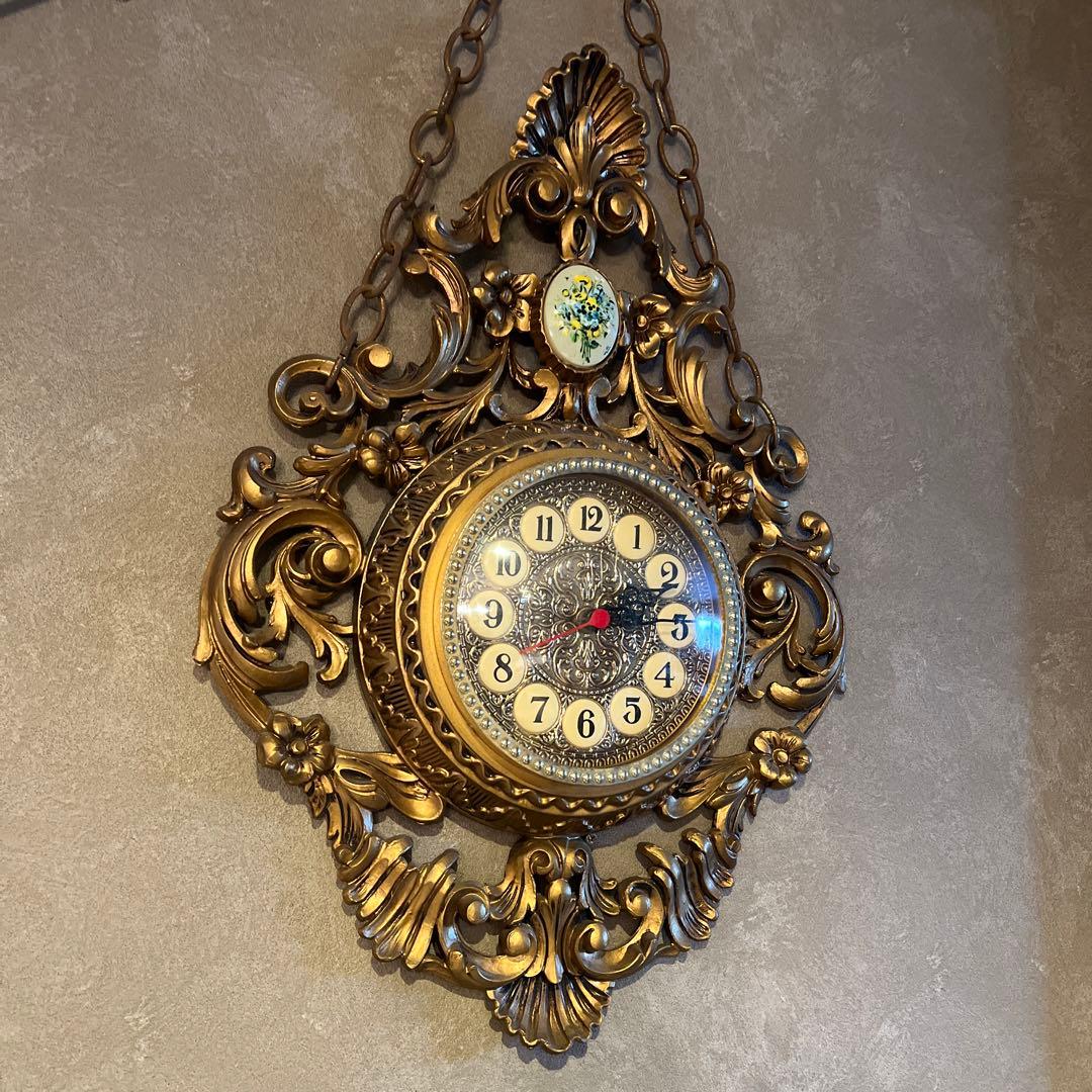 アンティークな掛け時計＊ロココ＊ゴシック