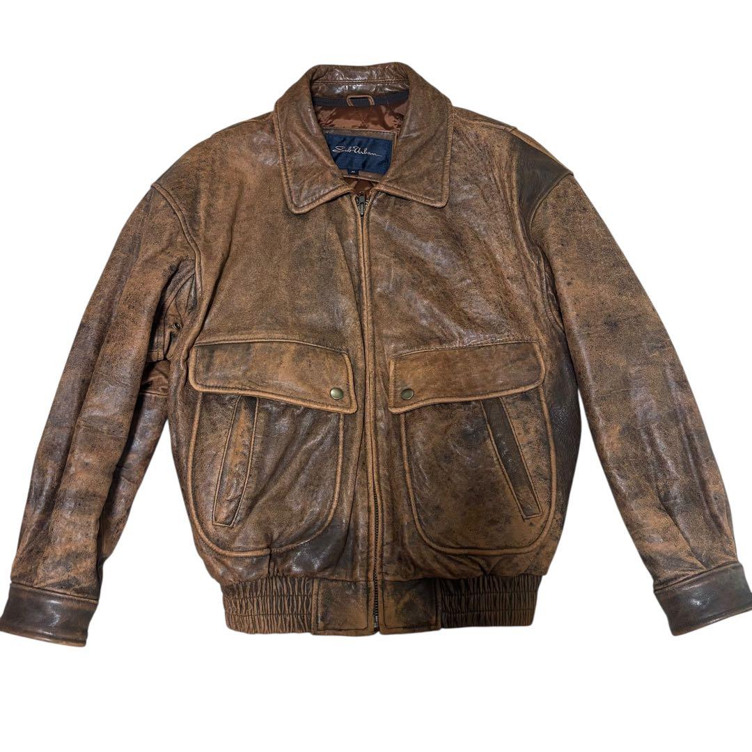 【かみさん】SubUrban A-2フライトジャケット　ブラウン　M