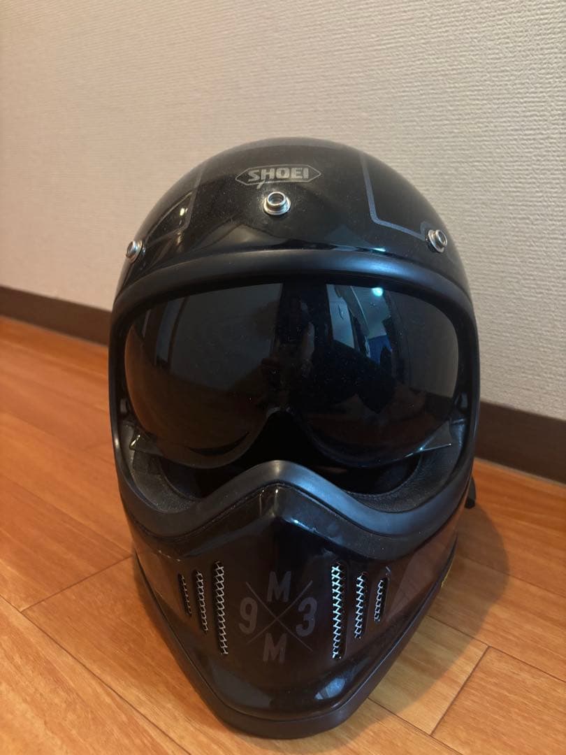 SHOEI EX-ZERO ヘルメット ブラック B＋comインカム付き