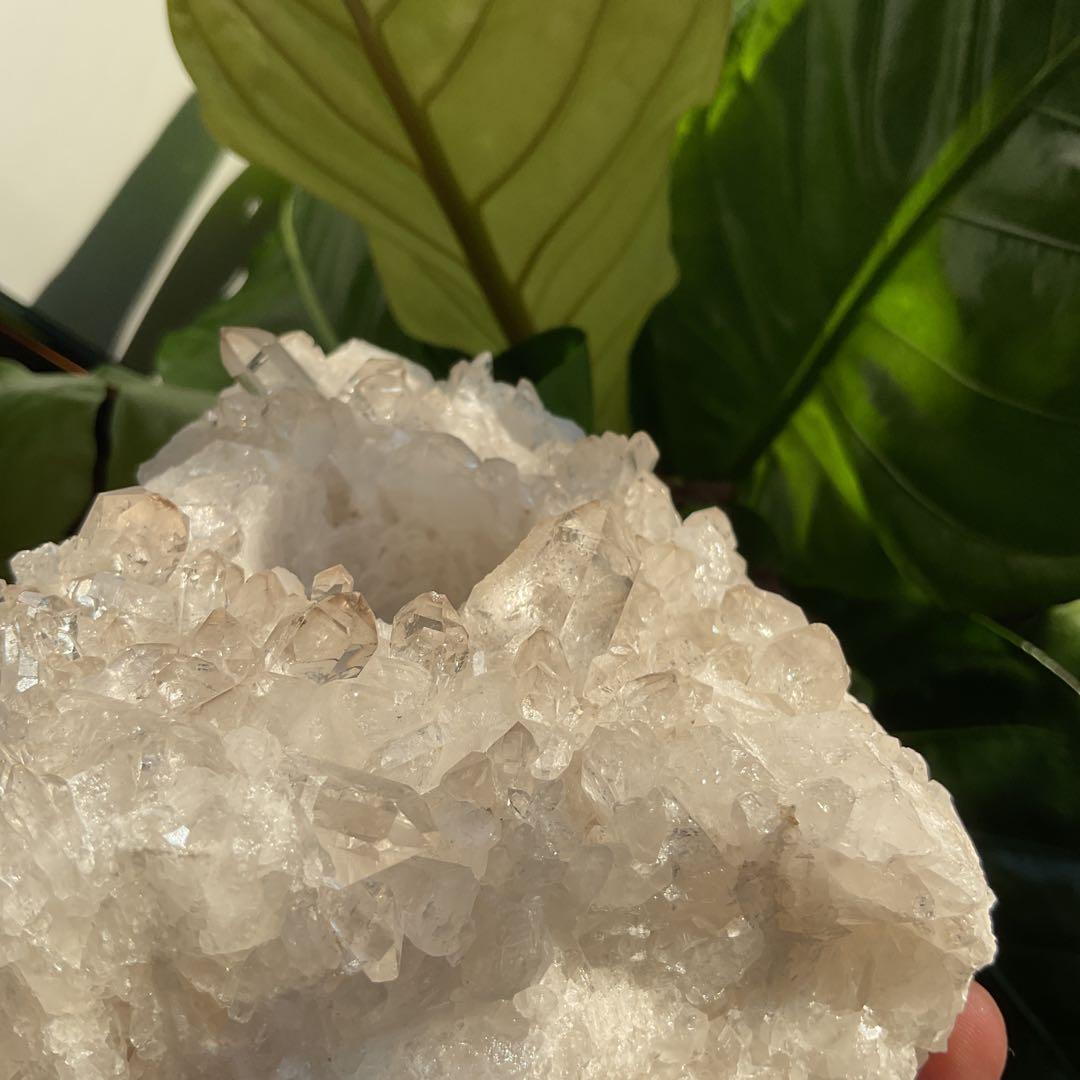 水晶 クラスター キャンドルホルダー 天然石 原石 パワーストーン