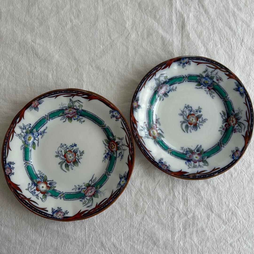 フランスアンティーク サルグミンヌ Cérès デザートプレート2枚セット