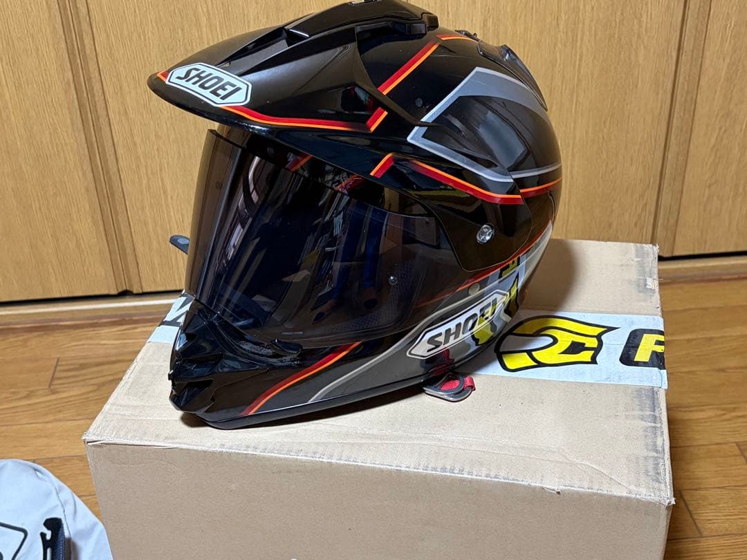 SHOEI ヘルメット HORNET DS オフロード 黒/赤