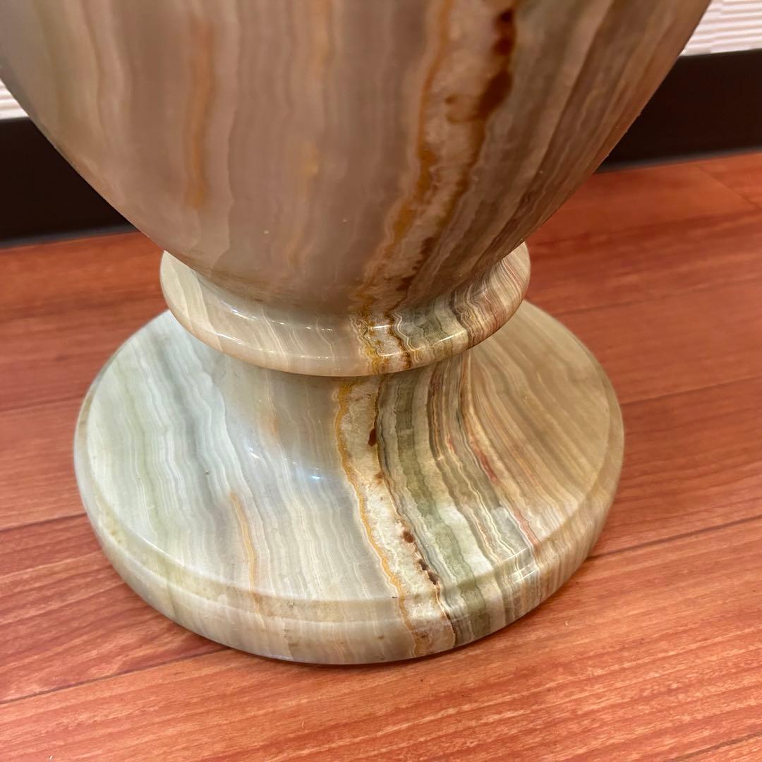 【極美品】オニックス壺 花瓶 46cm