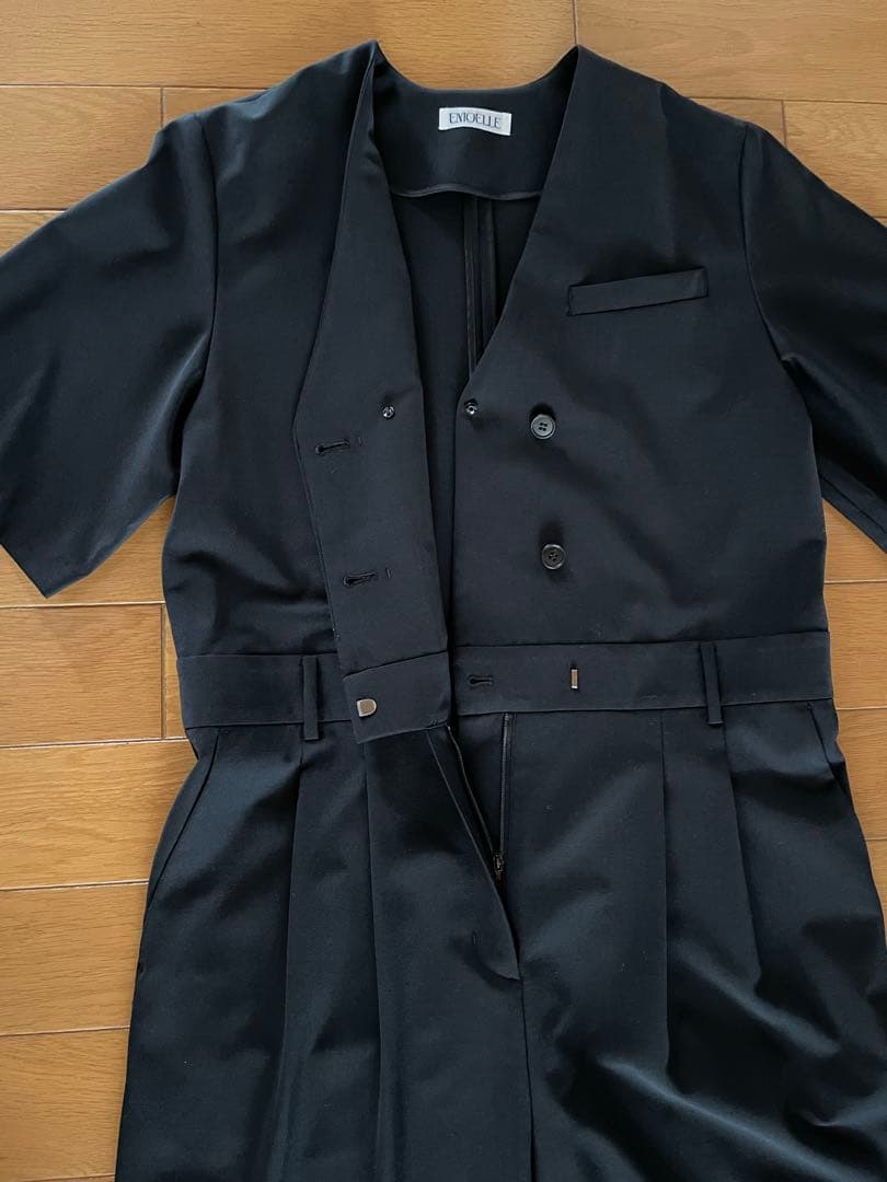 ADAM ET ROPE' EMOELLE Vネックオールインワン