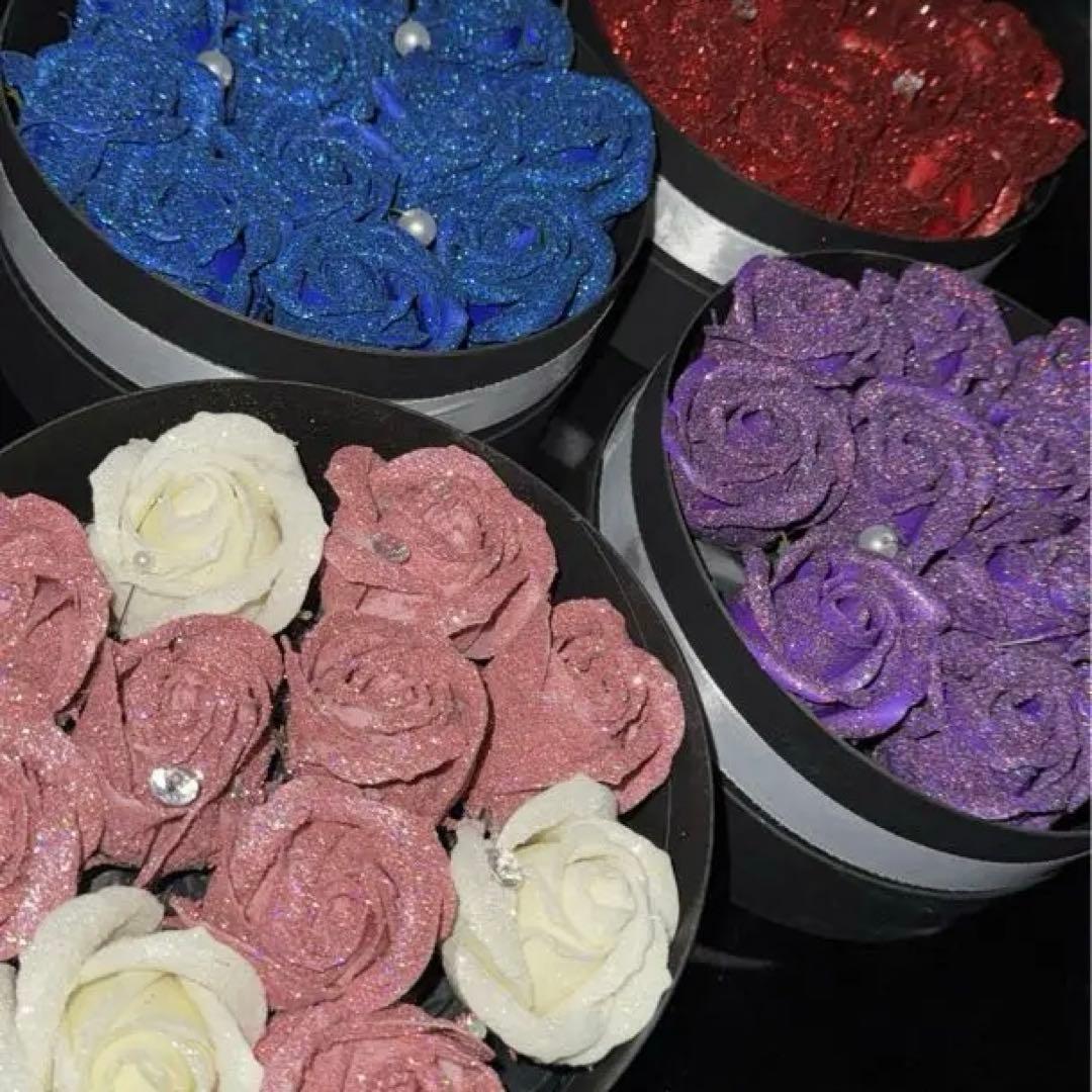 グリッターローズ　バラ　ソープフラワー　開業セット　制作セット　ワンホンブーケ