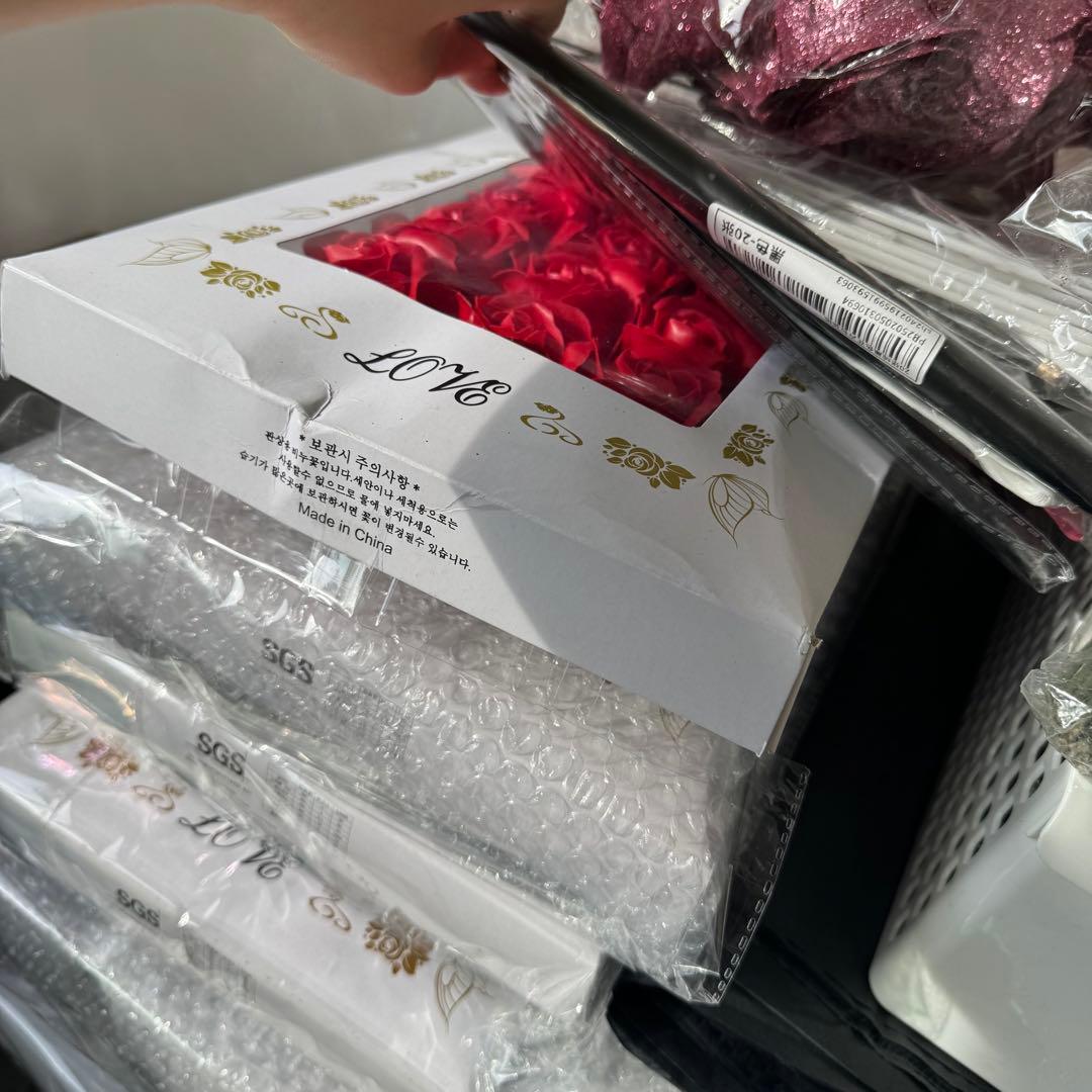 グリッターローズ　バラ　ソープフラワー　開業セット　制作セット　ワンホンブーケ