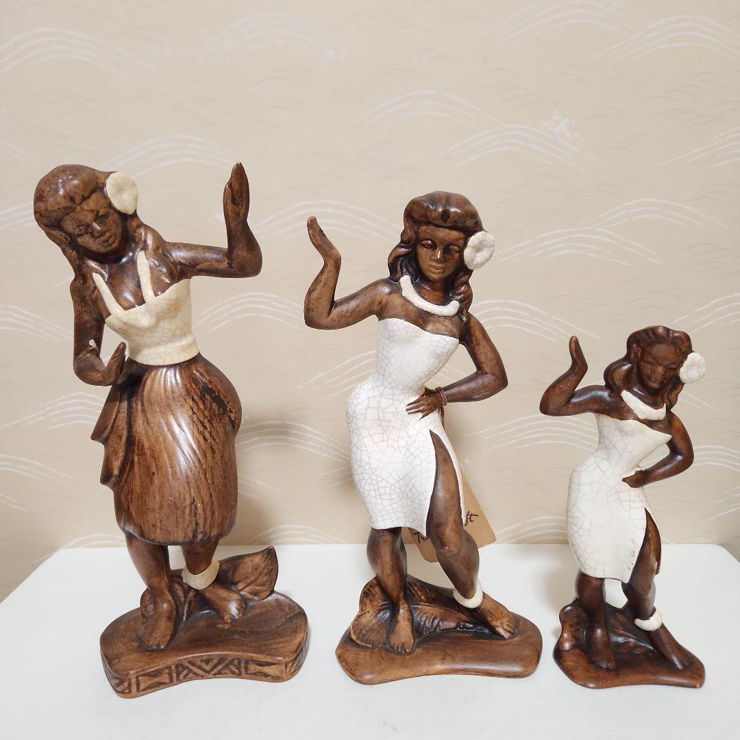 MICOTトレジャークラフト1959年 フラダンス陶器製 3体セット