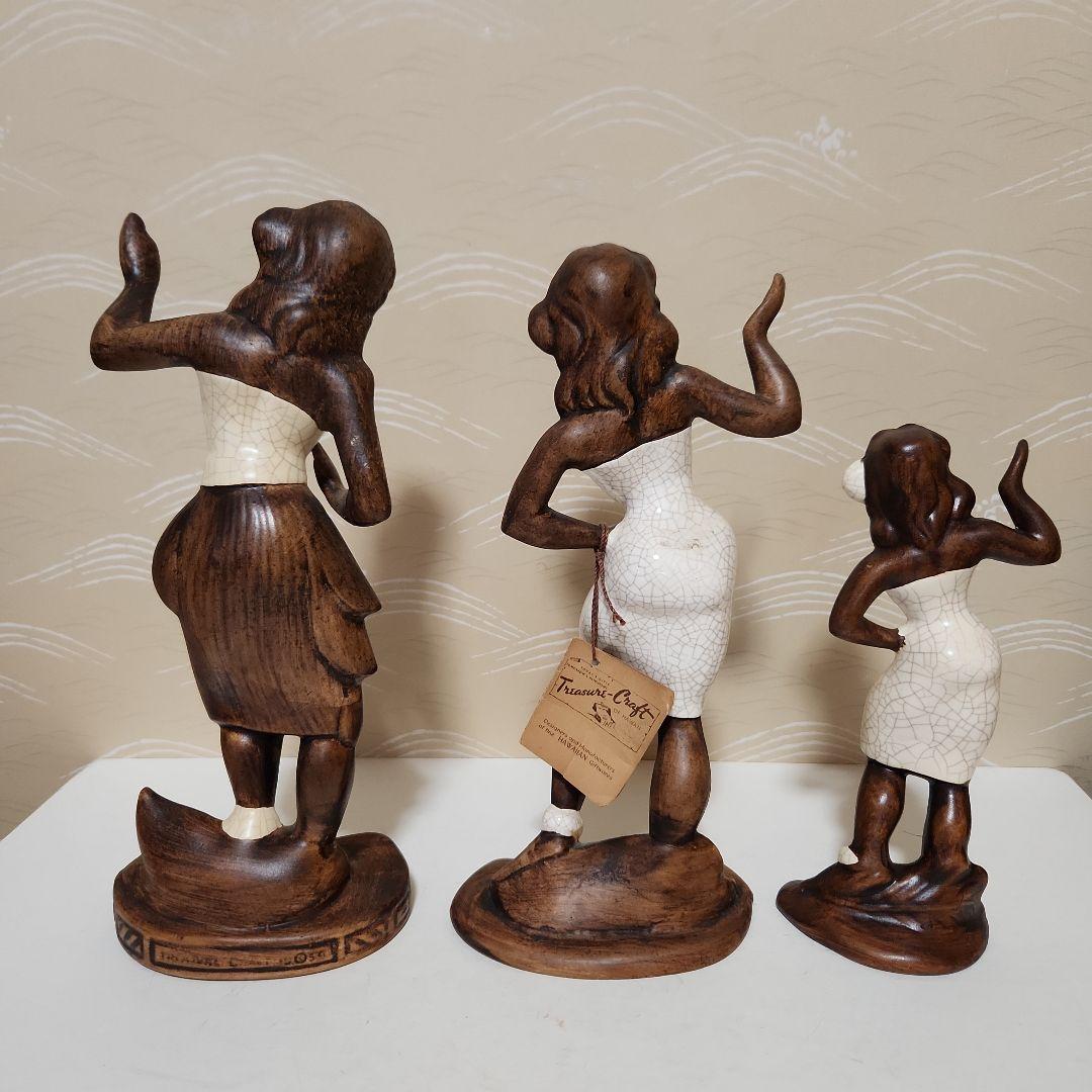 MICOTトレジャークラフト1959年 フラダンス陶器製 3体セット