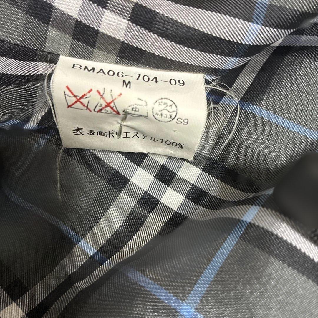 黒 ステンカラーコート ノバチェック