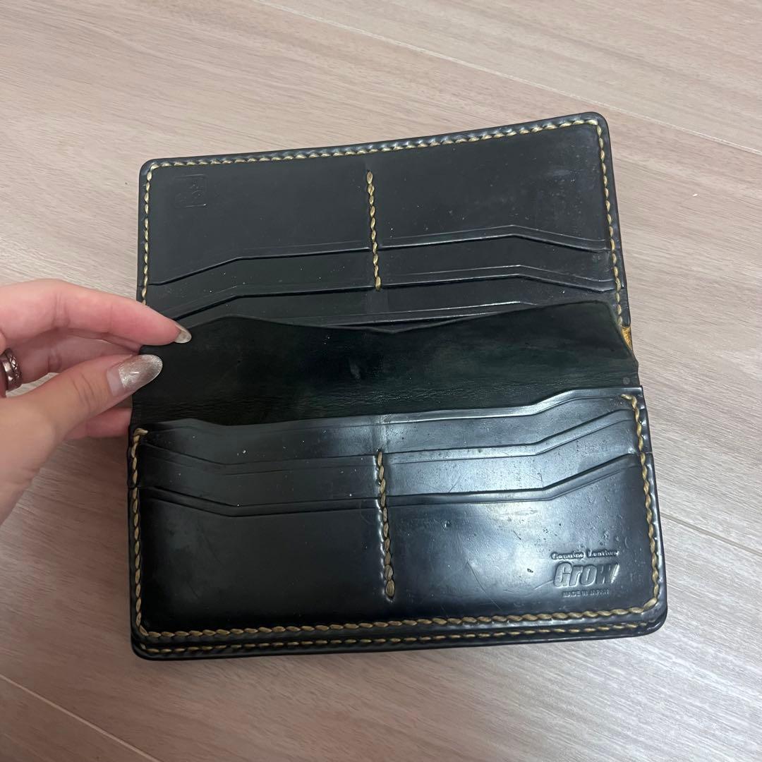 【極美品】最終値下げ！レア！本革 長財布 黒 レザー ウォレット8万相当