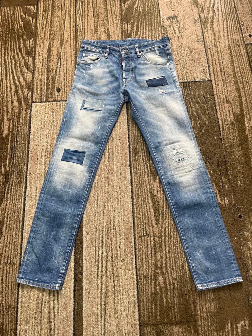 ディースクエアード　クールガイ　ペンキ加工デニム