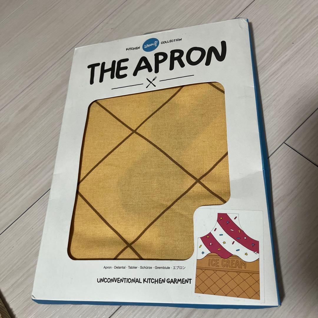 レア　ドラマ逃げ恥柄違い　新品　エプロン　WOOUF!BARCELONA