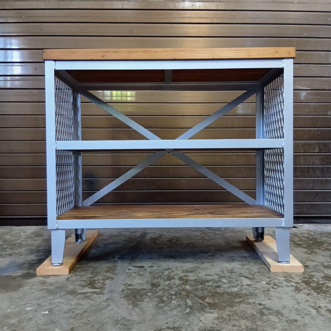 アイアン　シェルフ　ラック　インダストリアル　オープンラック　店舗什器　男前　棚