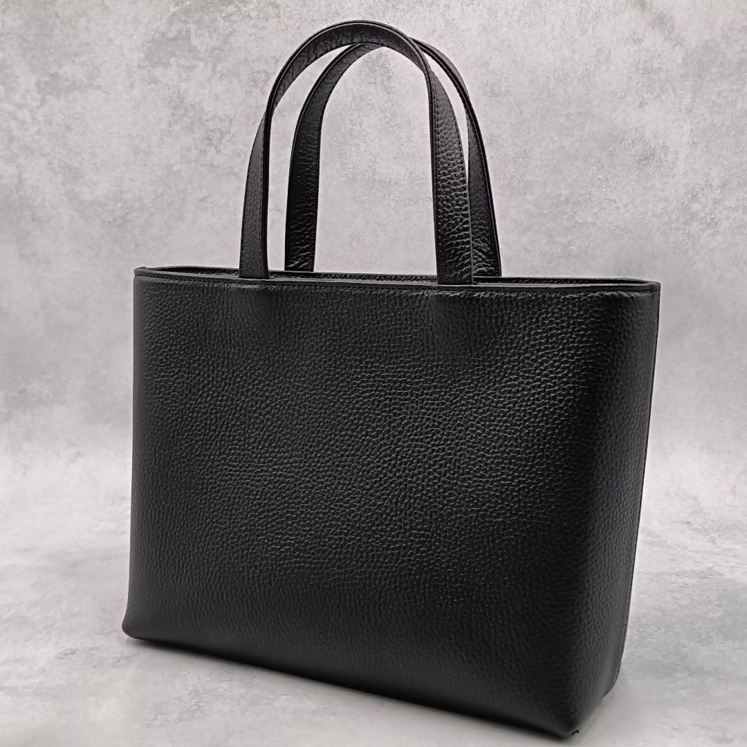 未使用✨️HushTug ミニ トートバッグ 本革 レザー 黒