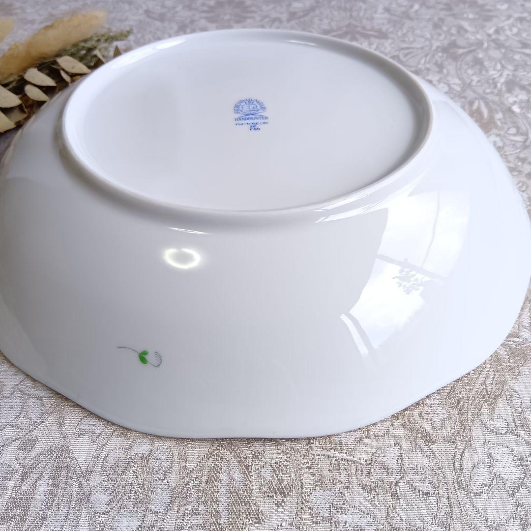 ヘレンド HEREND アポニーグリーン 25.5cm 深皿 大皿 サラダボウル