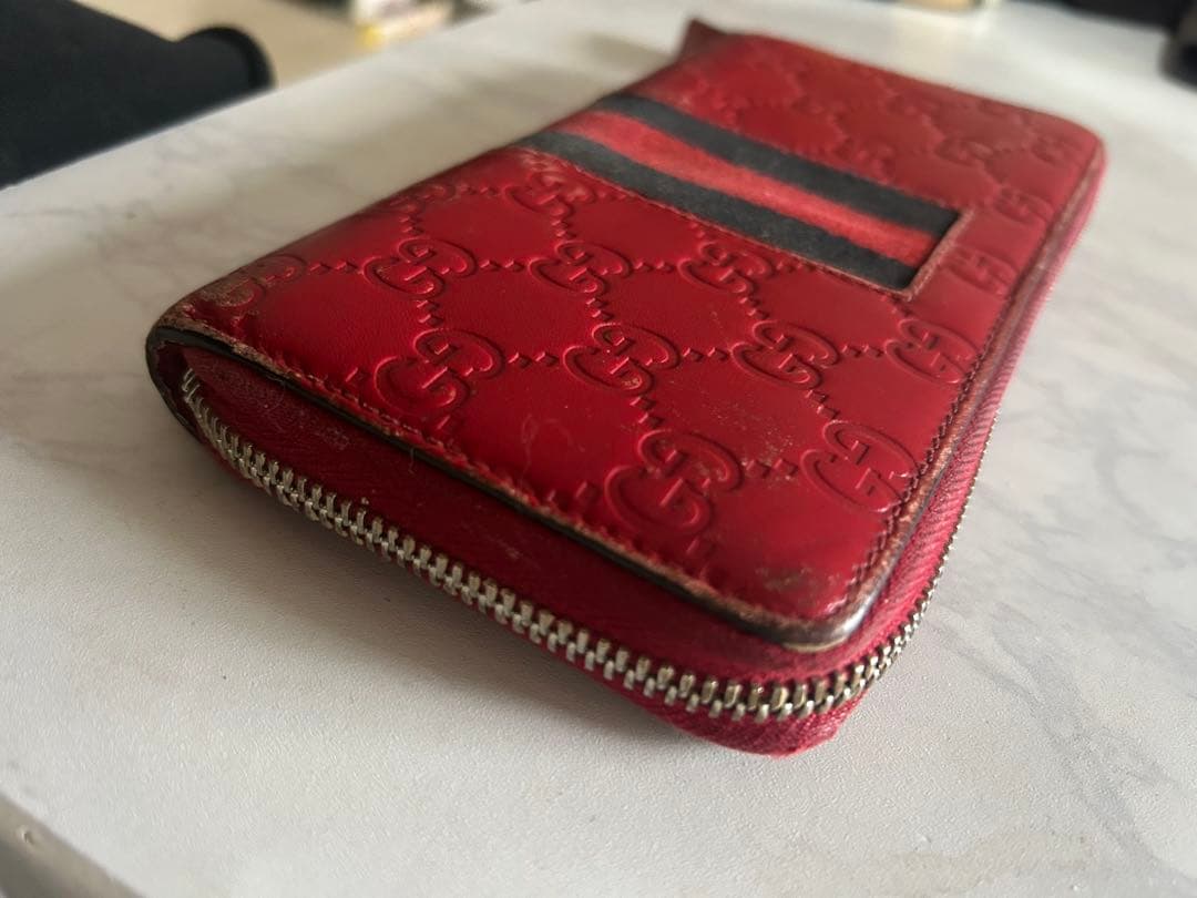 GUCCI 赤 GGパターン 長財布