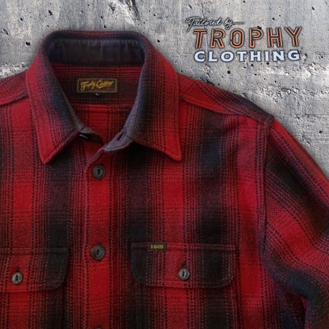 『アルパカ混紡⭐︎超cool◎』Trophy Clothing 毛シャツジャケット
