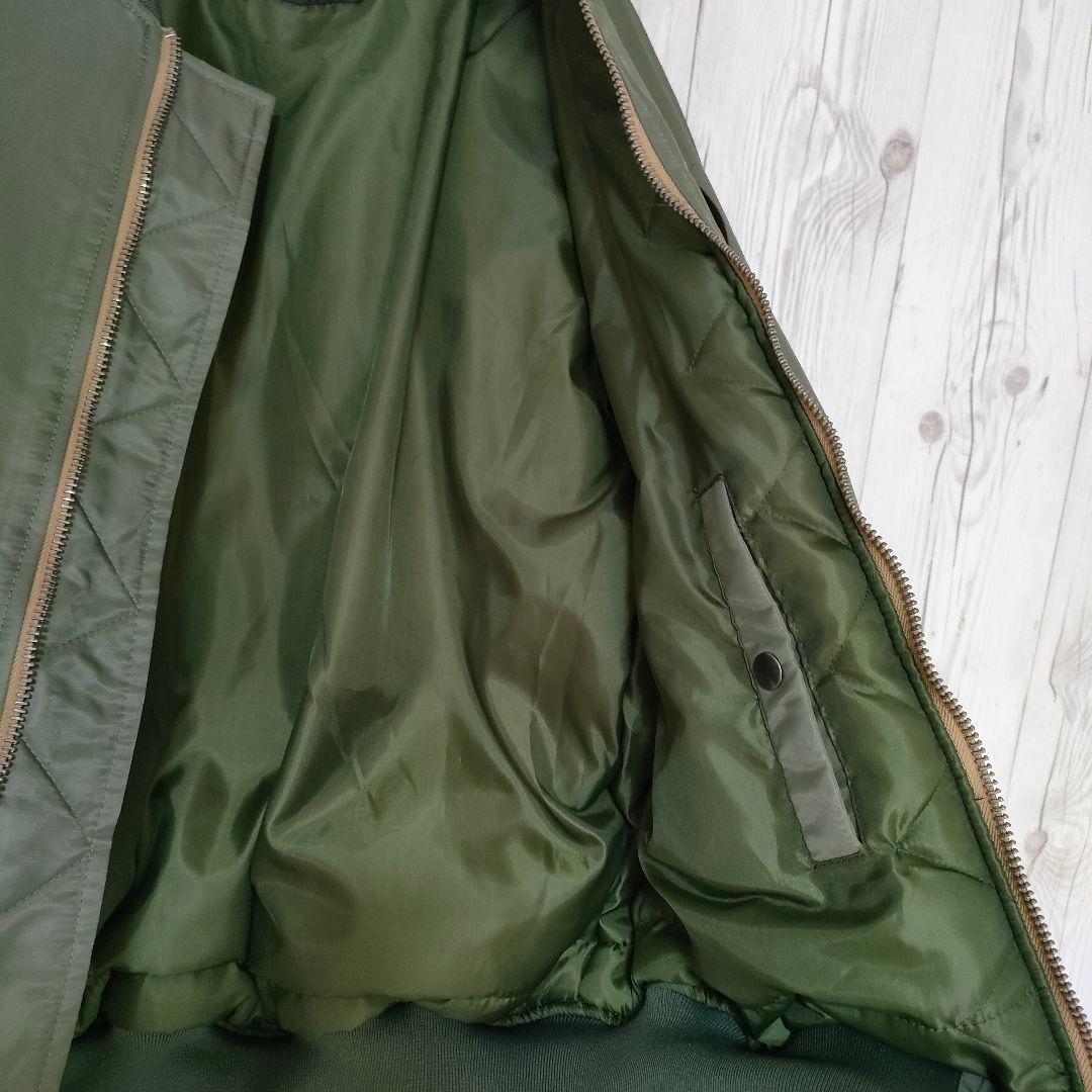 フライトジャケット ミリタリージャケット MA-1 USAIRFORCE カーキ