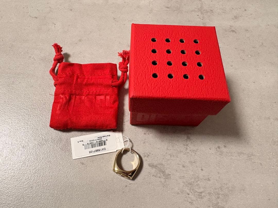 ゆ*ま様 【新品未使用】DIESEL リング ゴールド サイズ5(9号)