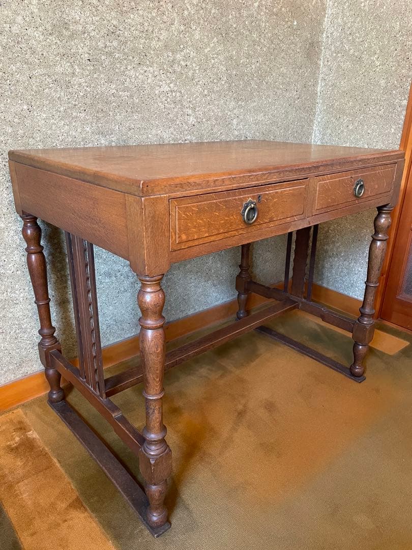 アンティーク　ヴィンテージ デスク 平机 事務机 昭和 大正 レトロ