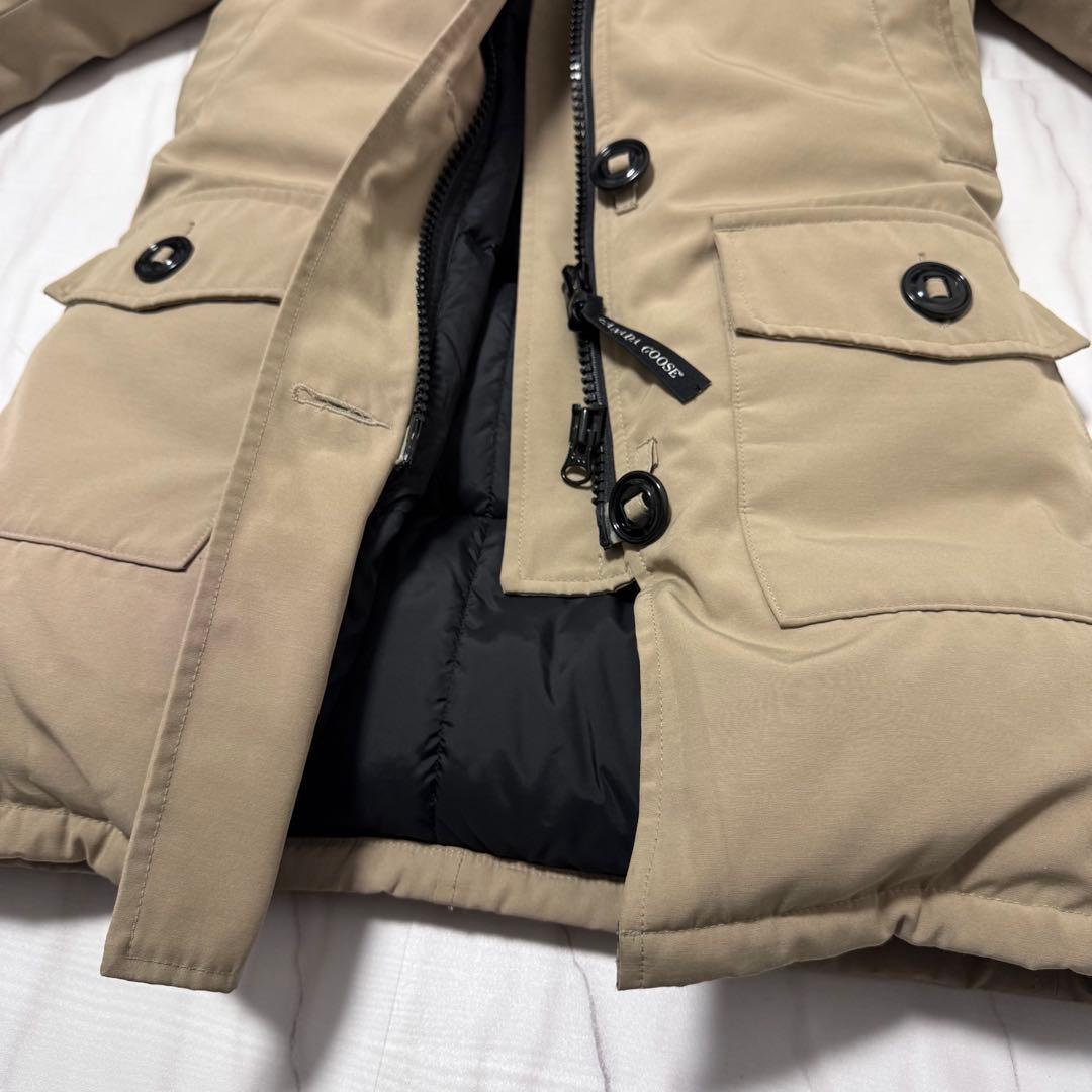 希少色✨TAN カナダグース ブロンテパーカ ファー付き ベージュ M相当