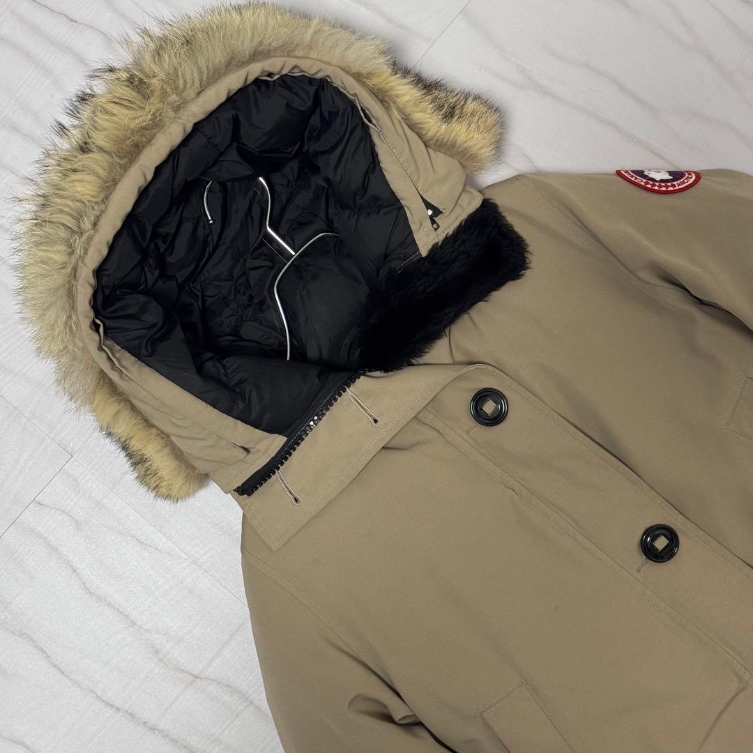 希少色✨TAN カナダグース ブロンテパーカ ファー付き ベージュ M相当