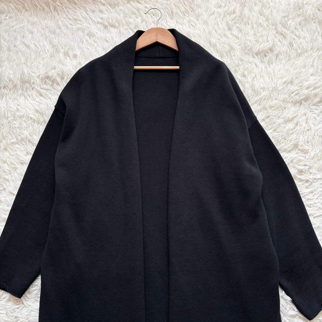 美品 Deuxieme Classe Twins cotton ロングガウン 黒