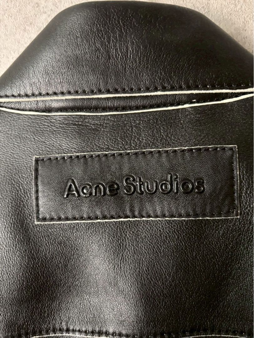 アクネストゥディオズ 　レザーシャツジャケット　長袖シャツ