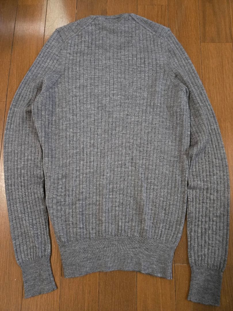 Drawer 18G カシミヤシルク リブ クルーネック ニット 美品