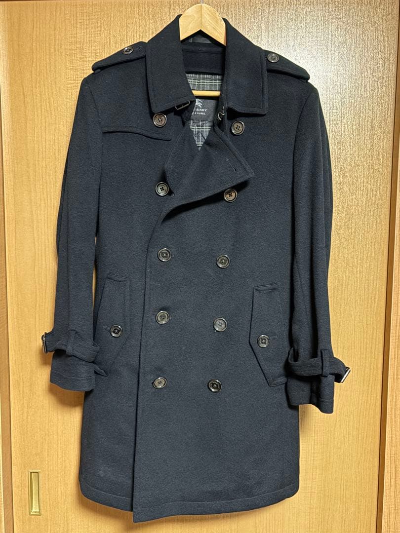 BURBERRY BLACK LABELカシミヤ混トレンチコート メンズL