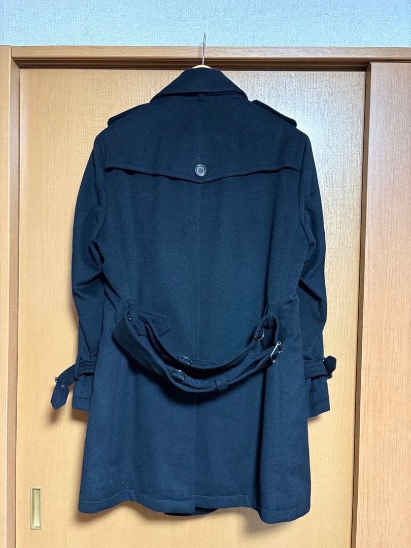 BURBERRY BLACK LABELカシミヤ混トレンチコート メンズL