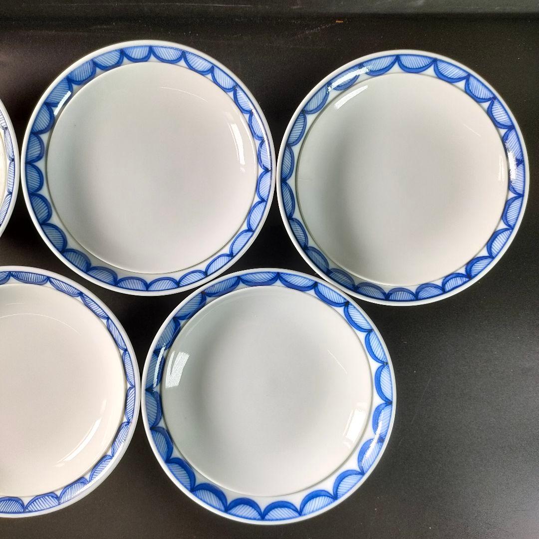 C19-2/呉福作/染錦柘榴梅菊画蓋物丼5客組/共箱/蓋付/茶碗/懐石料理