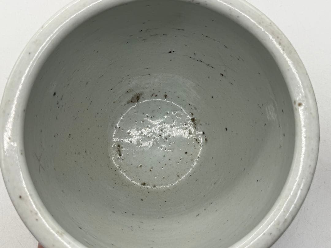 中国　清時代　染付　蓮紋巻缸　書斎用　送料込み251104