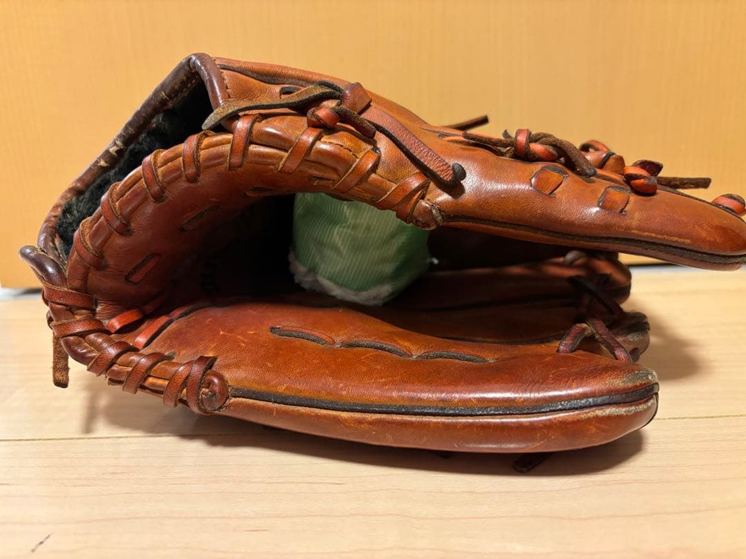 Mizuno Pro 硬式グローブ ブラウン 外野手用　レザーケアクリーム付き