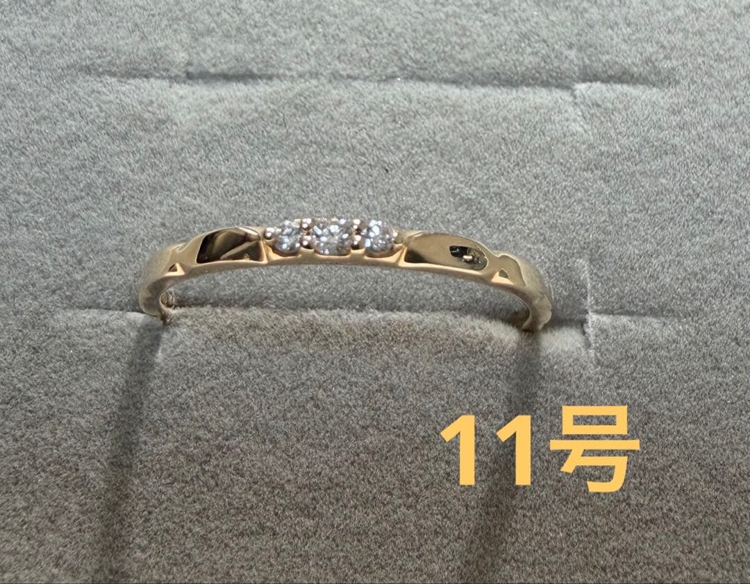 み*ー様 ツツミ　K10イエローゴールドダイヤモンドリング